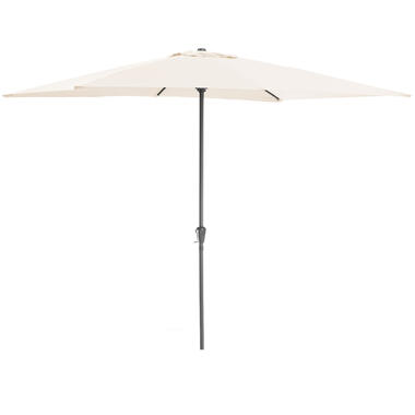 Stokparasol in aluminium - Ronde Parasol met 270 cm diameter - gebroken wit product