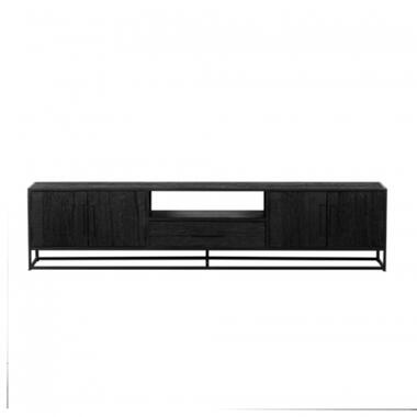 Giga Meubel Tv-meubel Zwart Hout/Metaal - 240x40x55cm - Pure Black product