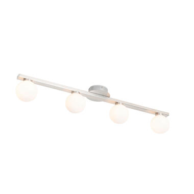 QAZQA Moderne plafondlamp staal IP44 4-lichts - Cederic product