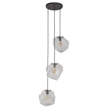 Industriële hanglamp Rocks 3L transparant - Glas - Transparant - 50x50x150 cm product