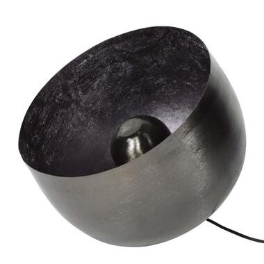 Industriële tafellamp zwart nickel Basel 36 cm - Metaal - Zwart - 36x36x35 cm product