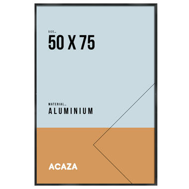 ACAZA Aluminium Fotokader, Fotolijst 50 cm x 75 cm, Plexiglas, Zwarte Rand product