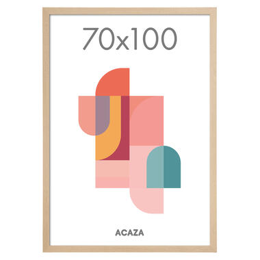 ACAZA Foto- & Posterlijst, 70 x 100 cm, MDF Hout, Lichte eik Kleur product