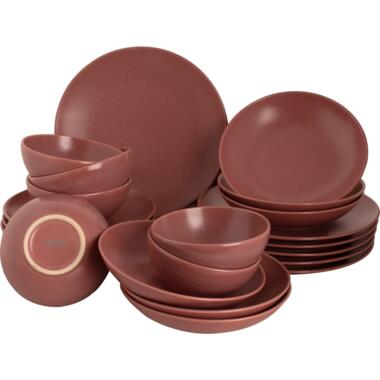 Mammoet Serviesset Spirit Stoneware 6-persoons 24-delig Rood product