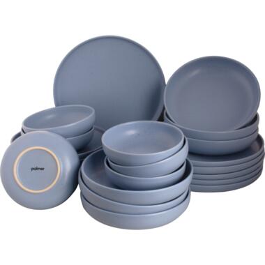 Palmer Serviesset Sandy Loam Stoneware 6-persoons 24-delig Blauw product