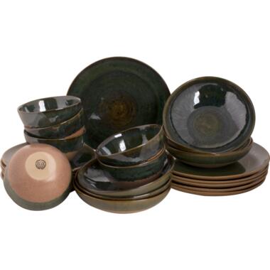 Palmer Serviesset Wisteria Stoneware 6-persoons 24-delig Groen product