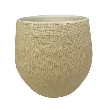 Steege Plantenpot - keramiek - beige - 36 x 32 cm product