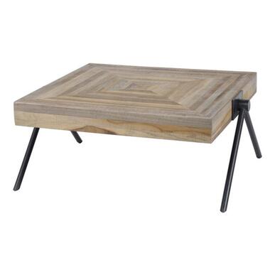 Hoyz - Salontafel Teca - Balance - 70x70x33 - Hout - Bruin product