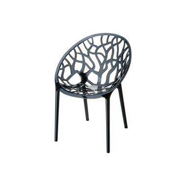 Siesta Crystal stapelbare stoel - Black Transparant product