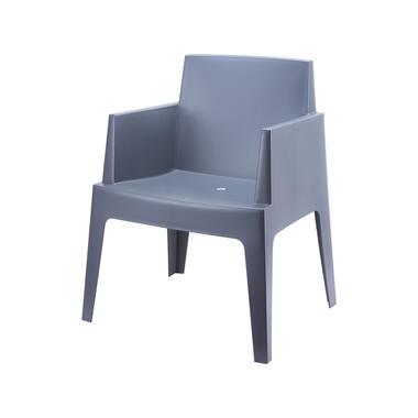 VDG Siesta Box stapelbare stoel - Donkergrijs product