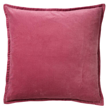 CAITH - Kussenhoes velvet 100% katoen 50x50 cm - Heather Rose - roze product