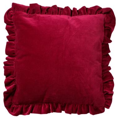 Kussenhoes Yara - Red Plum - 45x45 cm product