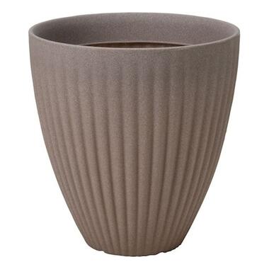 Pro Garden Bloempot Lotus rond 40x42cm Taupe product