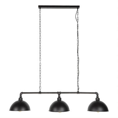 Giga Meubel Hanglamp 3-Lichts - Zwart - Rond Ø25cm - Industrieel product