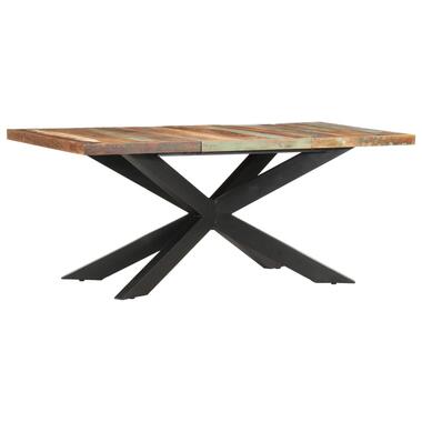 vidaXL Eettafel 180x90x76 cm massief gerecycled hout Overig product