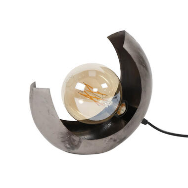 Hoyz - Tafellamp Half Moon - Industrieel - Grijs - 27x13x25 product