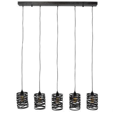 Hoyz - Industriele Hanglamp - 5 Lampen - ø17 - Spiraal product
