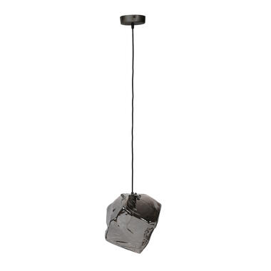 Hoyz - Hanglamp Rock Chromed - 1 Lamp - Grijs/Zwart - Industrieel product