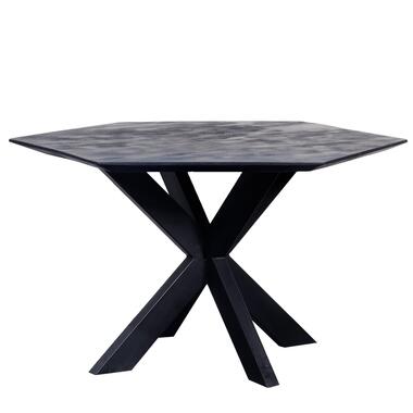 - Eettafel Zwart Hexagon - 140x140x78cm - Diamond product