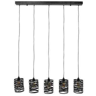 Giga Meubel Hanglamp 5-Lichts - Metaal - Cilinder - Lamp Spindle product