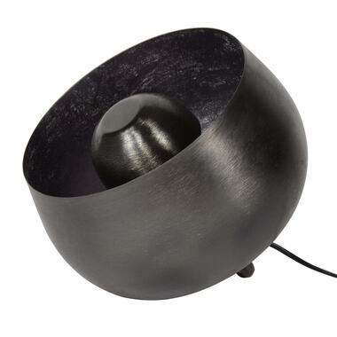 Giga Meubel Tafellamp 1-Lichts - Metaal - Zwart - Ø28cm - Lamp Basket product