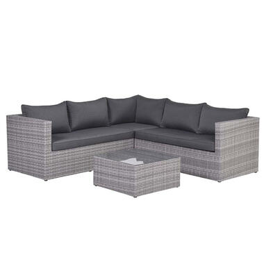 Garden Impressions Lyon loungeset 4-delig - reflex black product