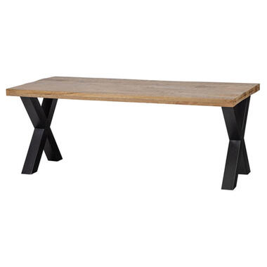 Mangohoutonline - Eettafel Columbus 220x100 Rechthoekig - Bruin - Mahom product