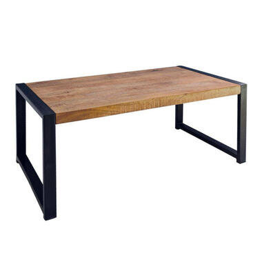 Mangohoutonline - Salontafel Atlanta 110cm Rechthoekig - Bruin - Mahom product