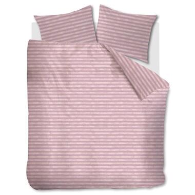 Ariadne At Home Dekbedovertrek Knit Stripes Lila-1-persoons (140 x 200/220 cm) product