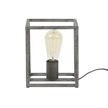 Giga Meubel Tafellamp Vierkant - Metaal - 18x18x21cm - Lamp Cubic product