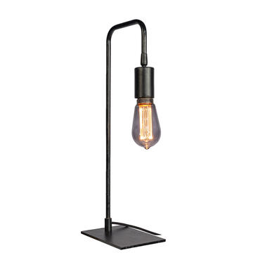Giga Meubel Tafellamp 1-Lichts Zwart - Staal - Gun Metal - Lamp Kevin product