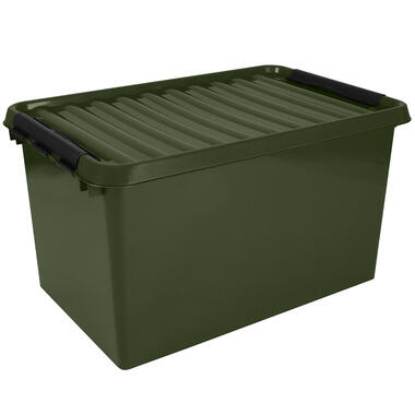 Q-line opbergbox recycled 62L groen zwart product