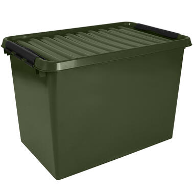 Q-line opbergbox recycled 72L groen zwart product