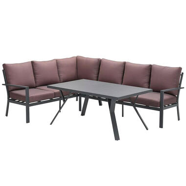 GI Sergio lounge dining set 3-delig - Links - black/Copper product