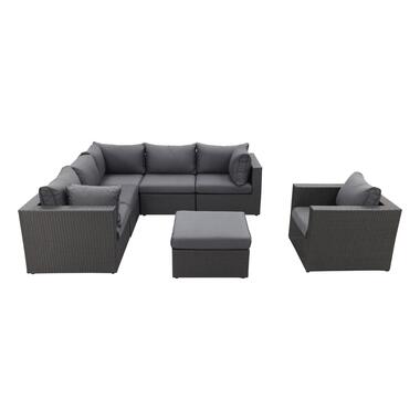 Suns loungeset Parma - inclusief fauteuil - Antraciet product
