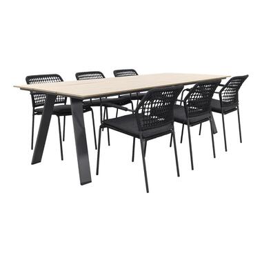 Taste Barista antraciet/Garden Impressions Nevada 240x100 cm