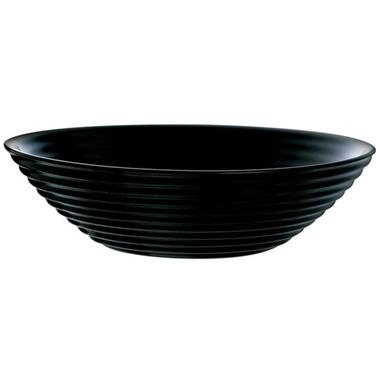 Luminarc Saladeschaal - zwart glas - serveerschaal rond - 27 cm product