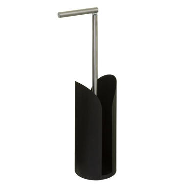5Five Toiletrolhouder - reservoir - zwart - flexibele stang - 59 cm product