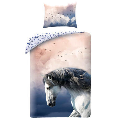 Animal Pictures Dekbedovertrek, Paard - Eenpersoons - 140 x 200 cm - Katoen product