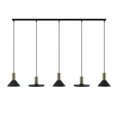 Nowodvorski Hanglamp Hermanos 5 lichts L 132 cm zwart - goud product