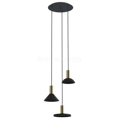 Nowodvorski Hanglamp Hermanos 3 lichts Ø 30 cm zwart - goud product