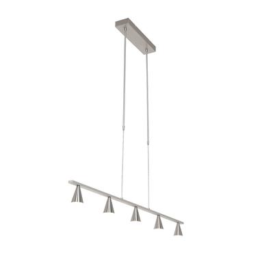 Steinhauer Hanglamp Vortex 5 lichts L 120 cm mat chroom product