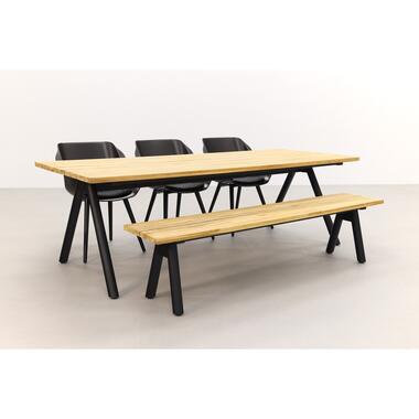 Hartman tuinset Sophie Studio Mahogany/Mason teak tafel 240 cm. + bank product