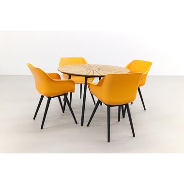Hartman Sophie Studio Orange/Dave teak 110 cm. tuinset - 5-delig product