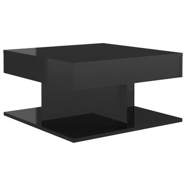 vidaXL Salontafel 57x57x30 cm spaanplaat hoogglans zwart product