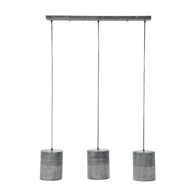 Industriële hanglamp Eleanor 3-lichts metaal grijs - Metaal - Grijs product