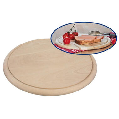 Serveerplank - rond - hout - 28 x 1.2 cm product