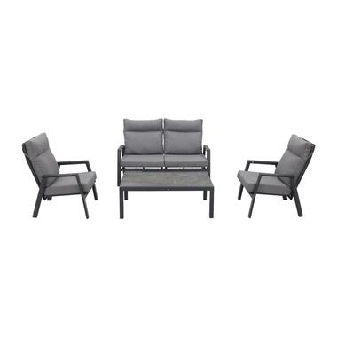 VDG Azoren stoel-bank loungeset 4-delig verstelbaar - Antraciet product