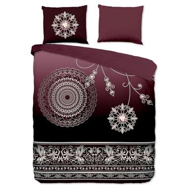 Pure Dekbedovertrek "mandala's" - Bordeaux - (200x200/220 cm) - Microfiber product