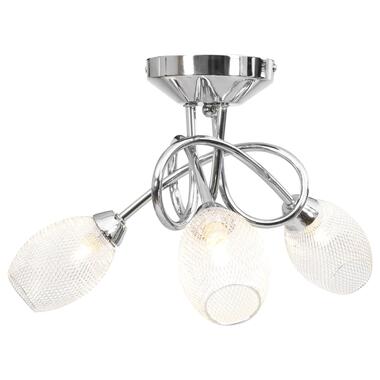 vidaXL Plafondlamp met verchroomde kappen voor 3 x G9 peertjes product